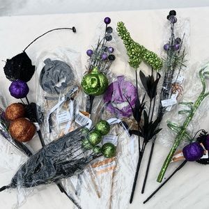 Halloween Picks and Assorted Decorations.y